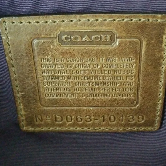 Coach Suede Handbag - Picture 4 of 6